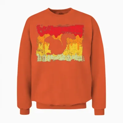 Squirrel Retro Unisex Sweatshirt - Orange