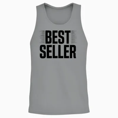 Bestseller – Bold Minimalist Text Unisex Tank Top - Sport Grey