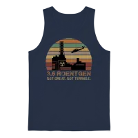 Roentgen 3.6 Not Great Not Terrible Meme Unisex Tank Top - Navy – 1