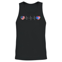 Puerto Rico Unisex Tank Top - Black – 2
