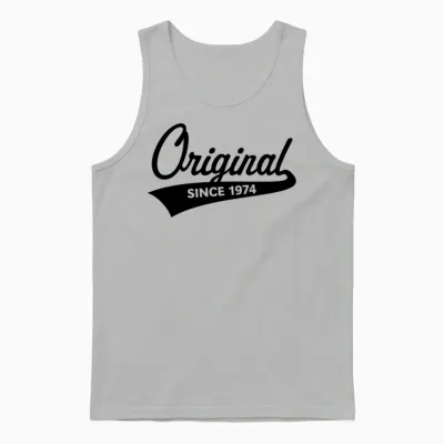 Original Since 1974 (year of Birth, Birthday / B) Unisex Tank Top - Ash
