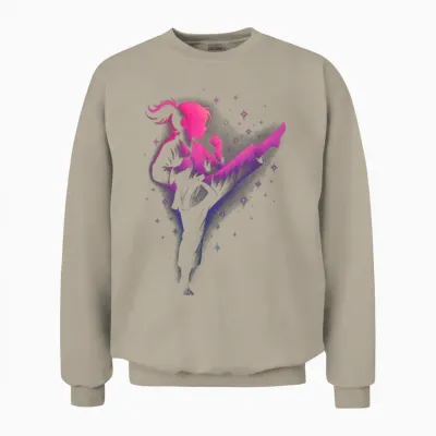 Kung Fu Self Defence Sport Taekwondo Unisex Sweatshirt - Sand