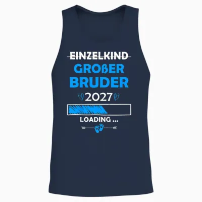 Kinder Ich Werde Großer Bruder 2027 Big Brother 2027 Unisex Tank Top - Navy