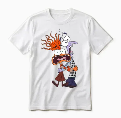 Disney and Pixar’s Inside Out 2 Toony Colors Anxiety & Fear Unisex T-Shirt - White