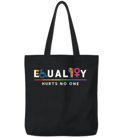 Equality Hurts No One Equal Rights Lgbt Tote Bags - Black