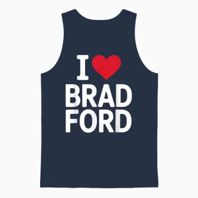 Souvenir De La Série I Love Bradford Pour Hommes, Femmes, Enfants Unisex Tank Top - Navy