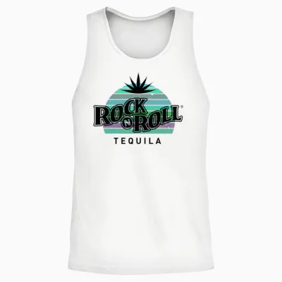 Rock N Roll Tequila Seventh Collection Unisex Tank Top - White