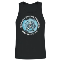 Fencers Born in 1974 Birthday Vintage Unisex Tank Top - Black – 2