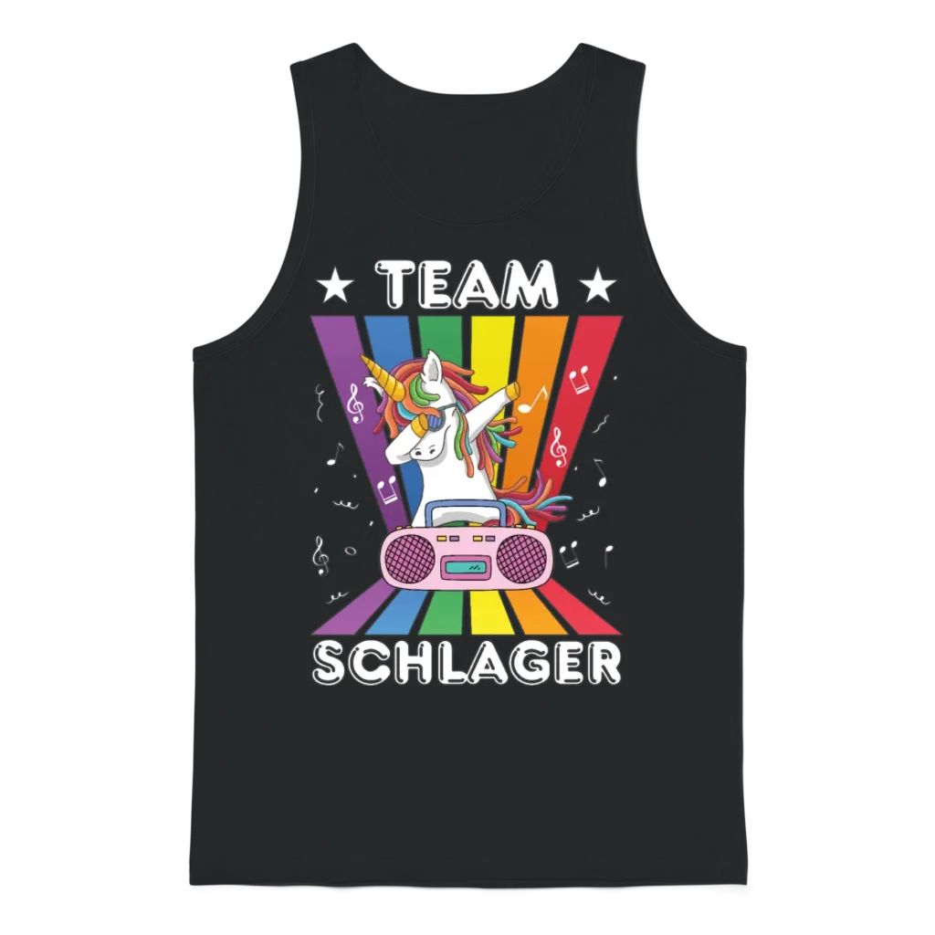 Folk Music Party Festival Outfit German Hits Unisex Tank Top - Black