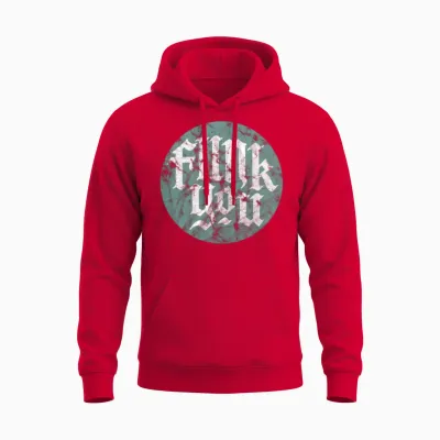 Funk You Retro Unisex Hoodie - Red