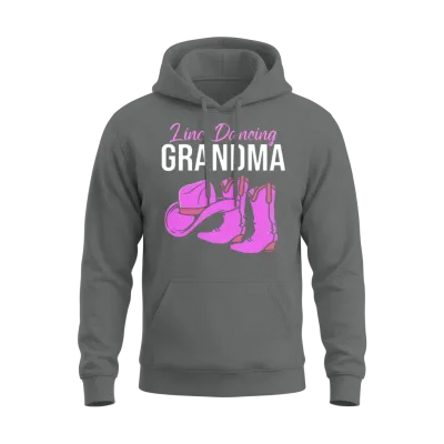 Country Western Boots Line Dancing Grandma Unisex Hoodie - Graphite Heather