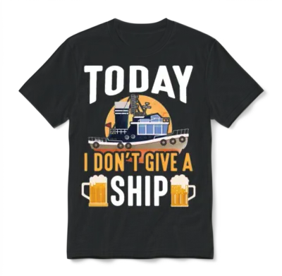 Cruise Ship Holiday Ocean Taveller Beer Drinker Unisex T-Shirt - Black