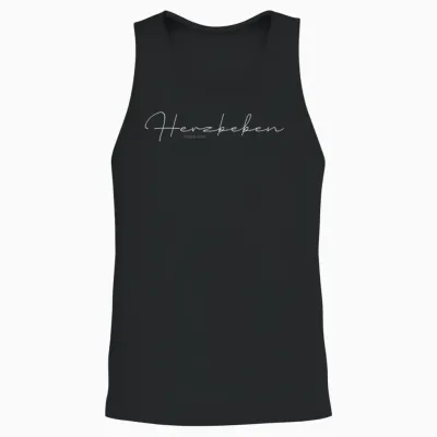Herzbeben - Make Love - Liebe, Feel, Heart T-Shirt, Black Unisex Tank Top - Black