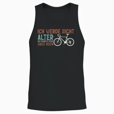 Funny Bicycle Rider I Will Not Older Unisex Tank Top - Black