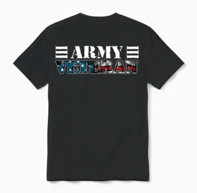 Army Veteran Unisex T-Shirt - Black