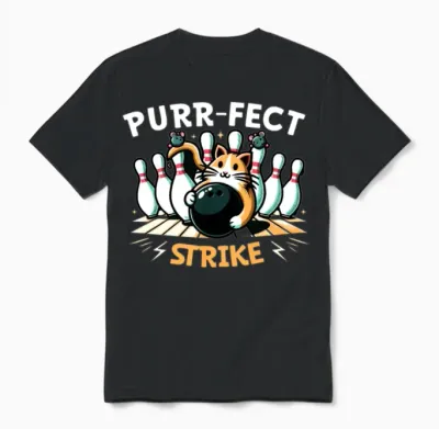 Funny Bowling Team Bowler Strike Bowling Club Unisex T-Shirt - Black