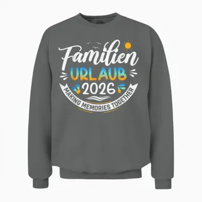 Familienurlaub 2026 Sommer Matching Urlaub 2026 Unisex Sweatshirt - Graphite Heather