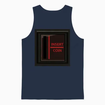 Coin Arcade Retro Gamer Unisex Tank Top - Navy
