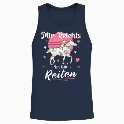Mir Reichts Ich Geh Reiten - Reiten Pferde Mädchen Frauen Unisex Tank Top - Navy