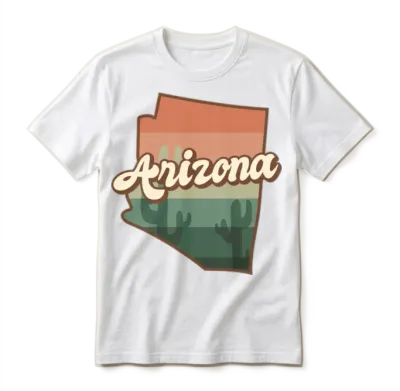 Arizona Retro Unisex T-Shirt - White