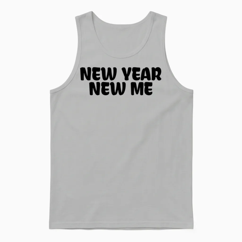 New Year New Me Unisex Tank Top in Ash