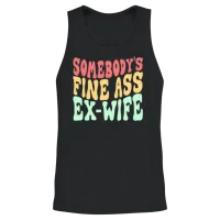 Somebody's Fine Ass Ex-Wife Funny Sayingssarcasmgi Unisex Tank Top - Black – 2