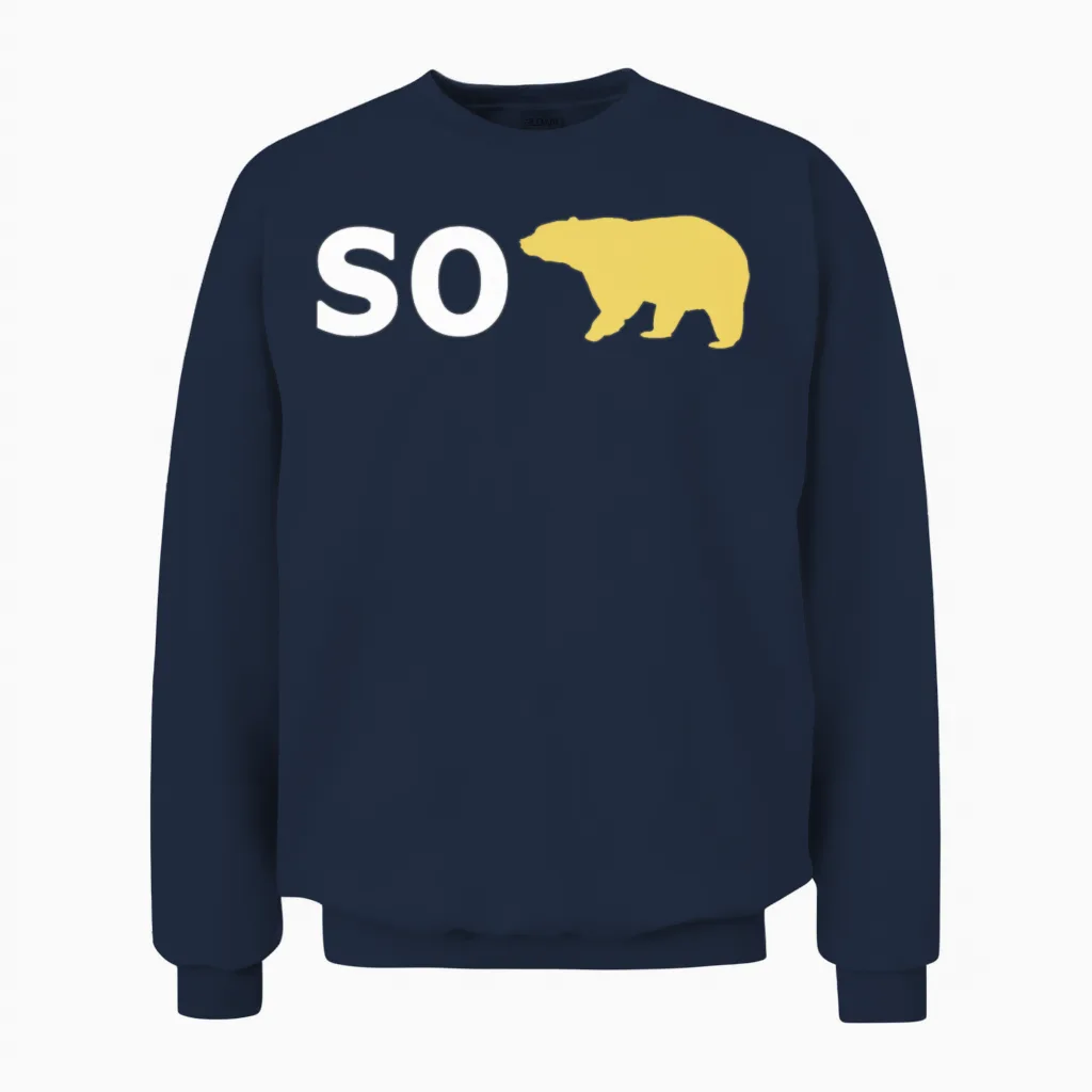 Sober Unisex Sweatshirt in Navy
