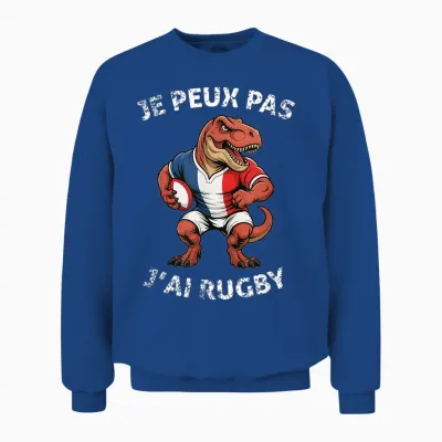 Je Peux Pas J'ai Rugby Player Rugby Lovers Sport Rugby Unisex Sweatshirt - Royal