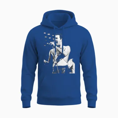Freddie Mercury Du Groupe Queen Live the Works Tournée 1984 Unisex Hoodie - Royal