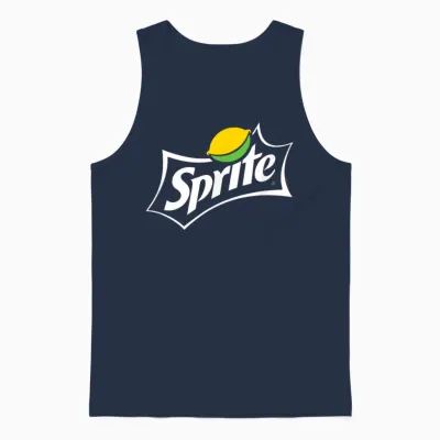Coca Cola Sprite Logo Unisex Tank Top - Navy