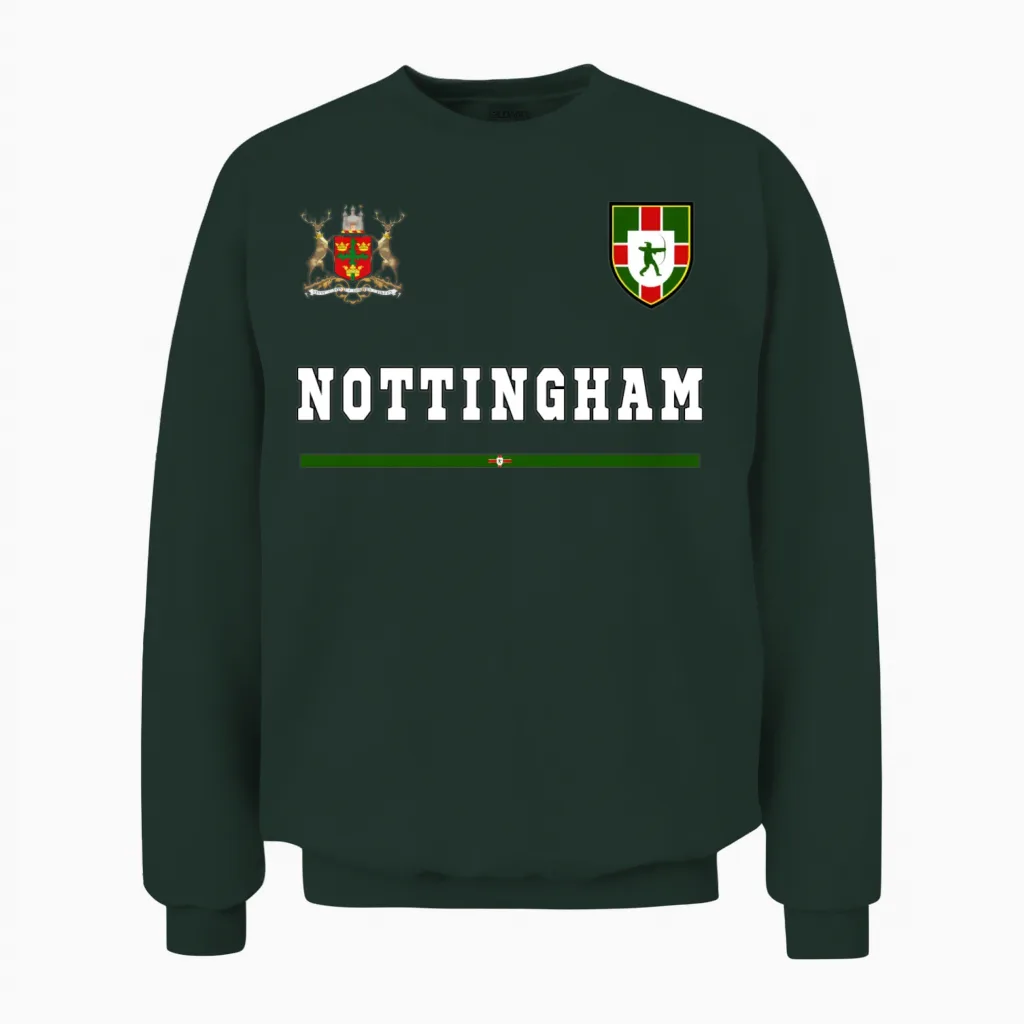 Nottingham Sportssoccer Jersey Flag Football Unisex Sweatshirt in Forest