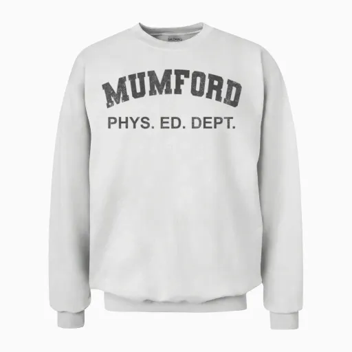 Mumford Phys Ed Dept Lustiges Halloween-Kostüm Unisex Sweatshirt in White