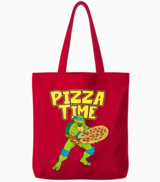 Leonardo - Pizza Time Tote Bags - Red