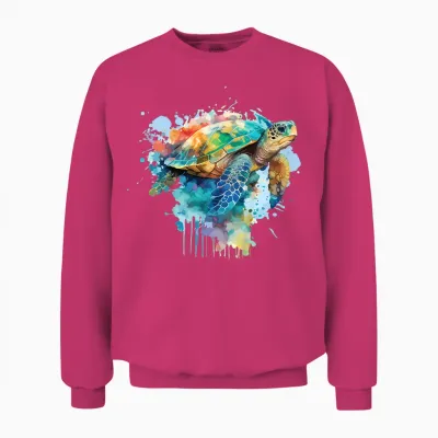 Kinder Schildkröten Kinder Wasserschildkröte Ozean Meer Schildkröte Unisex Sweatshirt - Heliconia