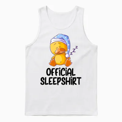 Funny Animal Shirt Funny Picture Unisex Tank Top - White