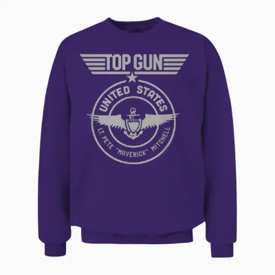 Top Gun Lt. Maverick Mitchell Seal Classic Action Movie Unisex Sweatshirt - Purple