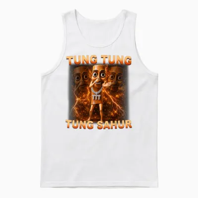 Tung Tung Tung Sahur Is Calling Scuba Dance Meme For Unisex Tank Top - White