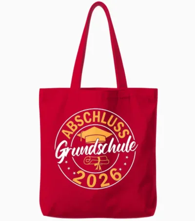 Abschluss Grundschule 2026 - Grundschule Abschied 2026 Tote Bags - Red