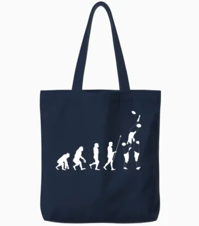 Evolution Rugby Player – Xv De France Rugby Gift T-Shirt, Black Tote Bags - Navy
