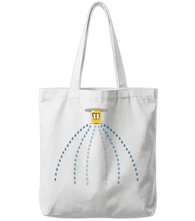 Operating Fire Sprinkler Tote Bags - White