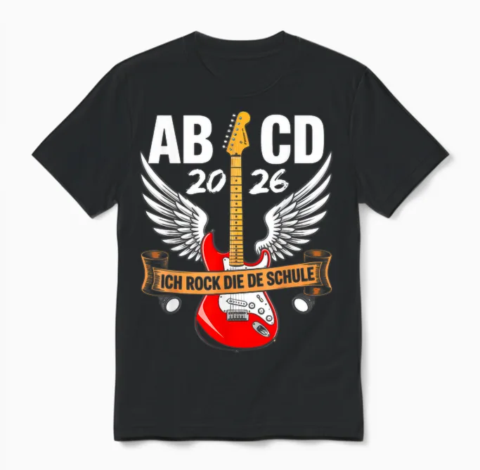 Schule Einschulung Schulkind 2026 Jungen Schultüte Junge Unisex T-Shirt in Black