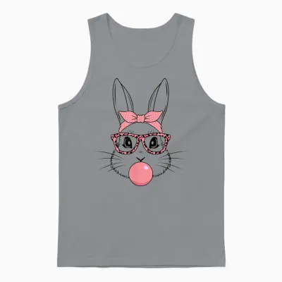 Ostern Hase Leoparden Brille Osterhasen Hasengesicht Party Unisex Tank Top - Sport Grey