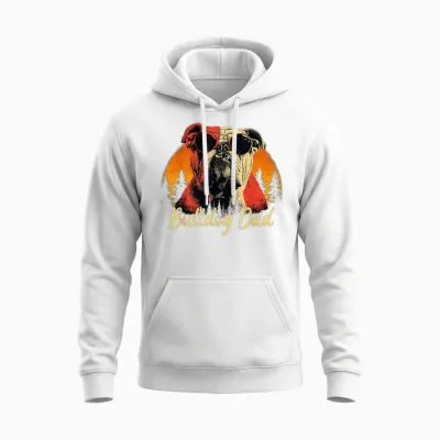 Best English Bulldog Dad Vintage Fête Des Pères Amoureux Des Chiens Unisex Hoodie - White
