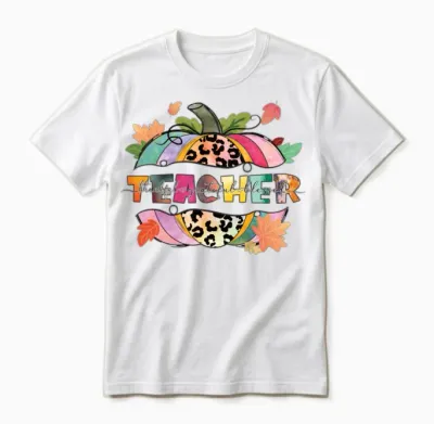 Thanksgiving Teacher Gift, Blessed Teacher Unisex T-Shirt - White