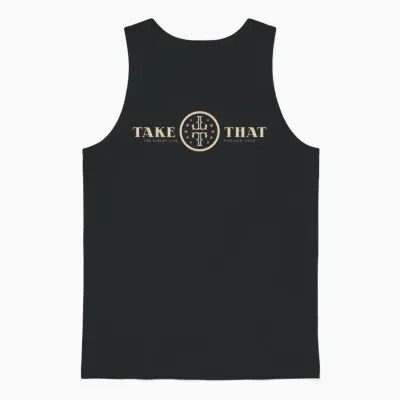 Take That the Circus Logo Dateback Unisex Tank Top - Black