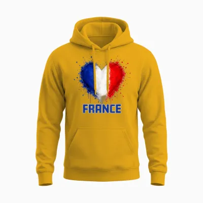 Fußball - World Cup Wm 2026 Frankreich Fan Unisex Hoodie - Gold