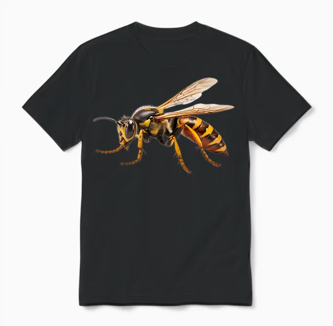 Entomologie Insekten Makro Entomologe, Wespe Unisex T-Shirt in Black