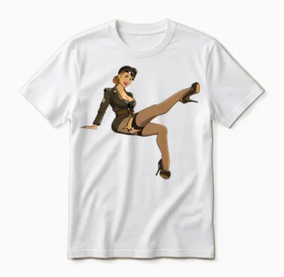 Pinup Army Unisex T-Shirt - White