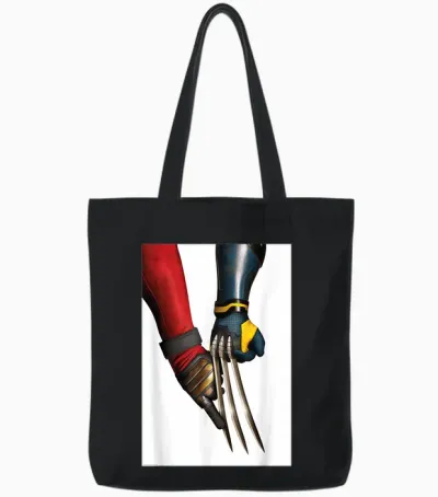 Marvel Studios Deadpool & Wolverine Claw Touch Tote Bags - Black