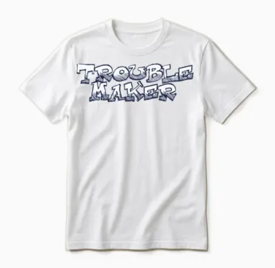 Trouble Maker Unisex T-Shirt - White